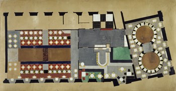Plan For A Bus Station: Design For The First Floor, 1927 by Theo van Doesburg art print