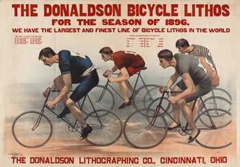 Donaldson Bicycle Lithos for 1896 Season by Print Collection art print