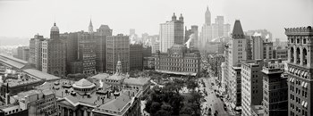 City Hall Panorama, New York by Print Collection art print