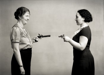 Female Shoot Out by Print Collection art print