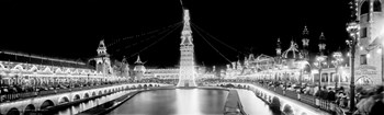 Luna Park at Night, Coney Island by Print Collection art print