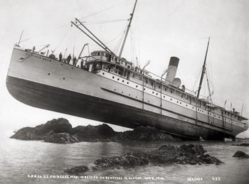 S.S. Princess May Wrecked by Print Collection art print