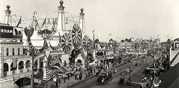 Luna Park Surf Avenue by Mindy Sommers art print