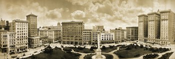 Union Square SF 1911 by Mindy Sommers art print