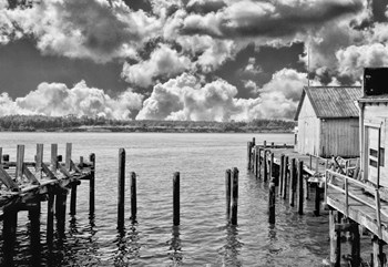 Wharf by Mindy Sommers art print