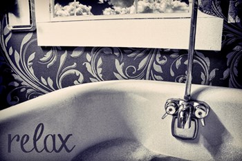 Relax In Blue by Mindy Sommers art print