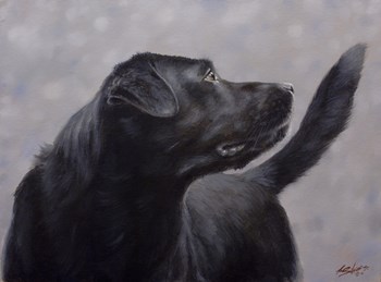 Black Lab 17 by John Silver art print