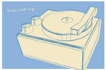 Lunastrella Record Player by John W. Golden art print