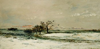 Winter, 1873 by Charles Francois Daubigny art print
