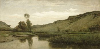 The Valley Of Optevoz, 1857 by Charles Francois Daubigny art print