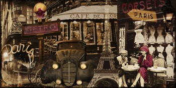 Streets of Paris I by Color Bakery art print