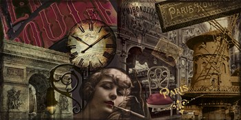 Streets of Paris II by Color Bakery art print