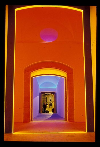 Lit Doorway in the Ciutat Vella Area, Barcelona, Spain by Stuart Westmorland / Danita Delimont art print
