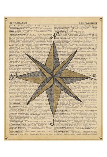 Nautical Series - Nautical Star by Sparx Studio art print
