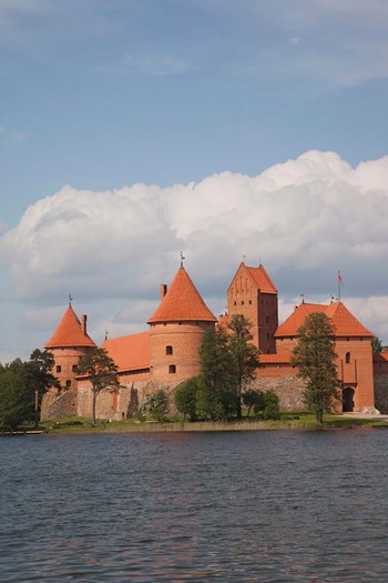Island Castle by Lake Galve, Trakai, Lithuania III by Walter Bibikow / Danita Delimont art print