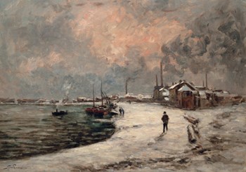 Snow In Crozant, 1873 by Armand Guillaumin art print