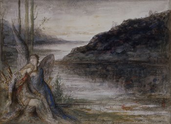 The Evening And The Sorrow by Gustave Moreau art print