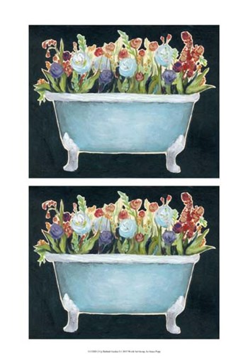 2-Up Bathtub Garden I by Grace Popp art print