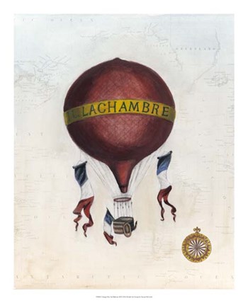 Vintage Hot Air Balloons III by Naomi McCavitt art print