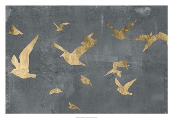 Silhouettes in Flight III by Jennifer Goldberger art print