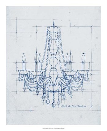Chandelier Draft IV by Ethan Harper art print
