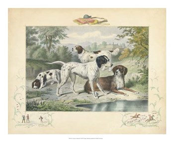 A Group of Spaniels art print
