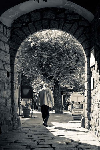 Archway, Sartene, France by Walter Bibikow / Danita Delimont art print