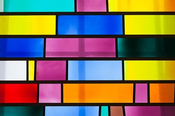 Stained Glass in Boulogne sur Mer by Walter Bibikow / Danita Delimont art print