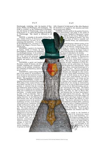 Goose in Green Hat by Fab Funky art print