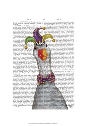 Mardi Gras Goose Jester Hat by Fab Funky art print