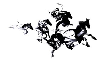 Black Horses by Robert Farkas art print