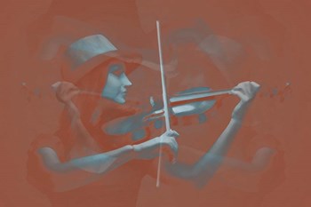 Violinist Brown by Naxart art print