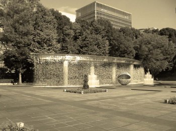 Tokyo Fountain by Naxart art print