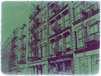 Soho NYC by Naxart art print