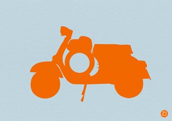 Orange Scooter by Naxart art print