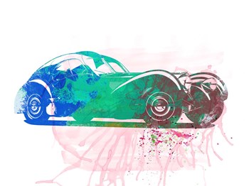 Bugatti Atlantic Watercolor 1 by Naxart art print