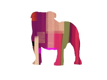 Bulldog by Naxart art print