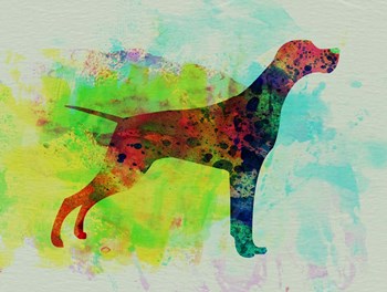 Setter Pointer Watercolor by Naxart art print