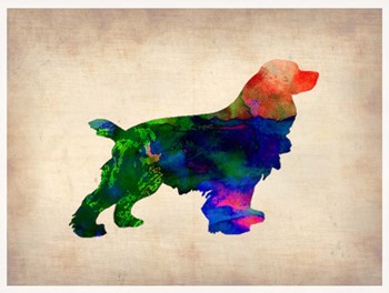 Spaniel Watercolor by Naxart art print