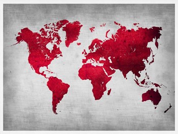 World  Map 9 by Naxart art print