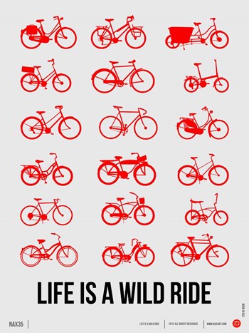 Life is a Wild Ride 2 by Naxart art print