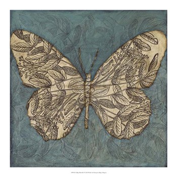 Collage Butterfly I by Megan Meagher art print
