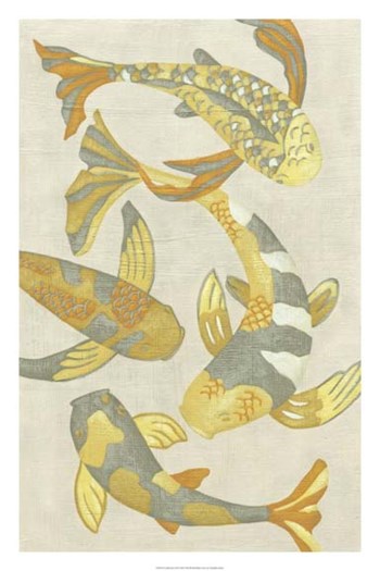 Golden Koi II by Chariklia Zarris art print