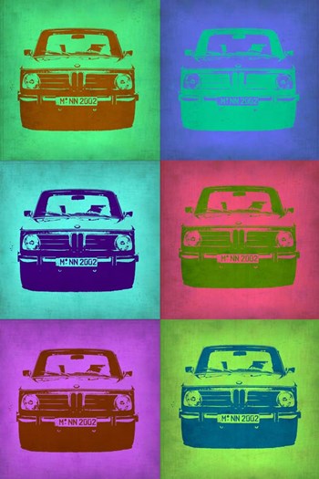 BMW 2002 Pop Art 2 by Naxart art print