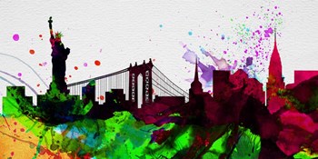 New York City Skyline 2 by Naxart art print