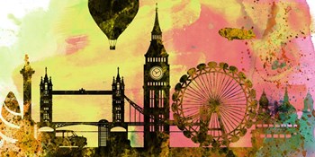 London City Skyline by Naxart art print