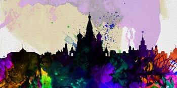 Moscow City Skyline by Naxart art print