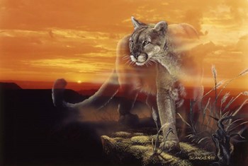 Ghost Of The Badlands by Gordon Semmens art print