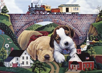 Choo, Choo, Chooed Out by Jenny Newland art print