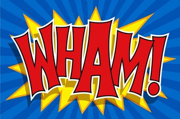 Wham by RetroPlanet art print